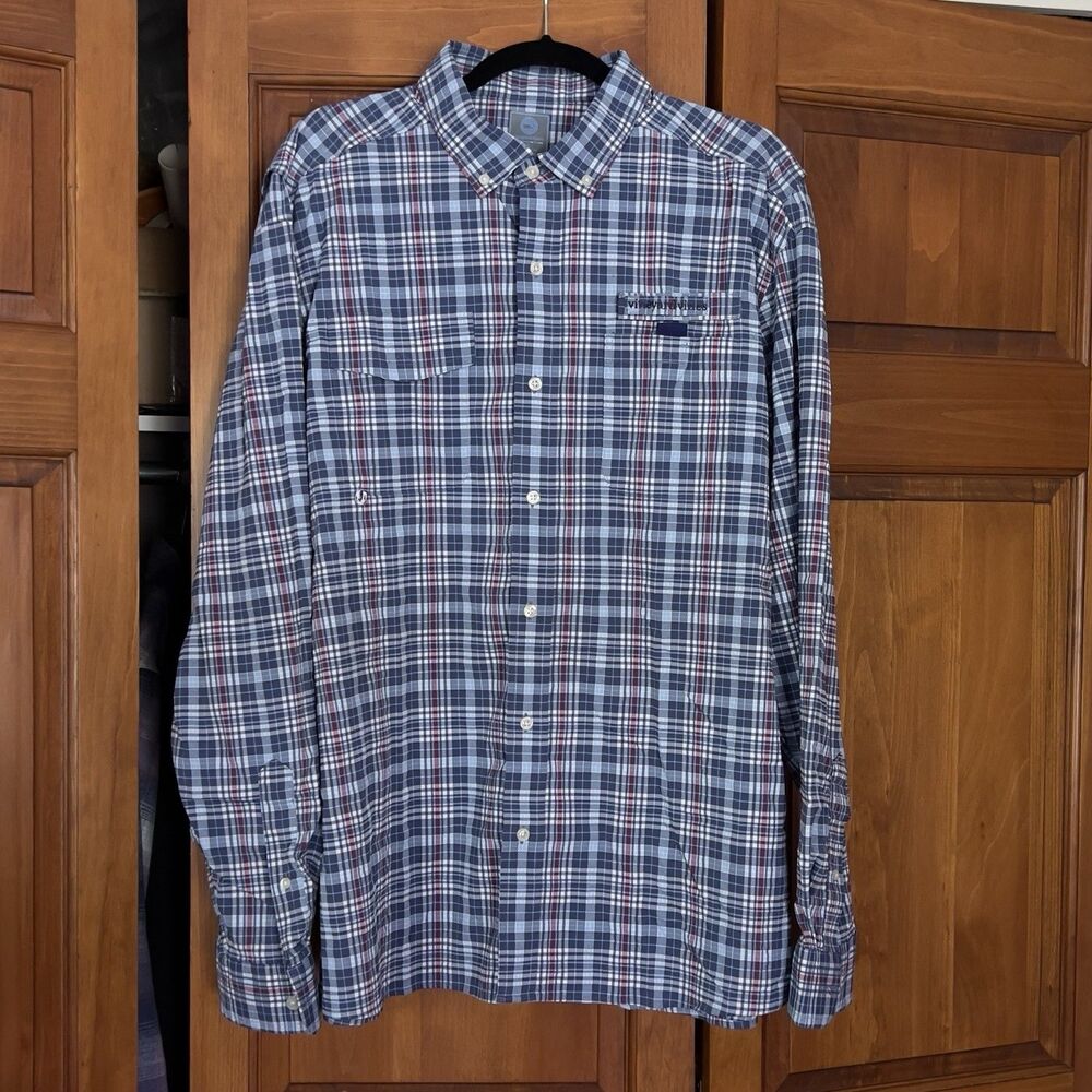 Vineyard Vines Harbor Shirt Mens XL Plaid Performance Button Down Long Sleeve